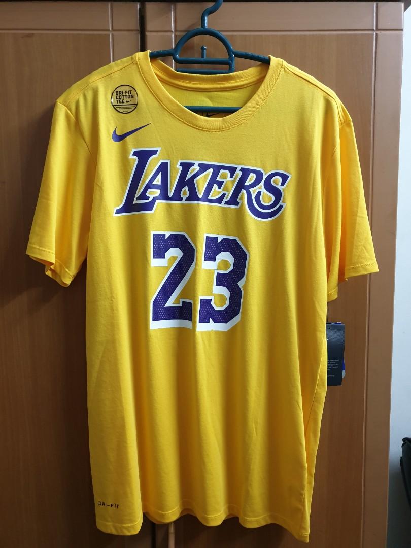 Nike Lebron James Lakers Tee Men s Fashion Activewear on Carousell
