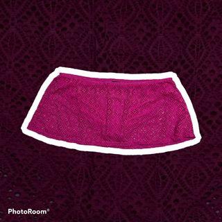 PLUS SIZE Pink panty skirt swimwear
