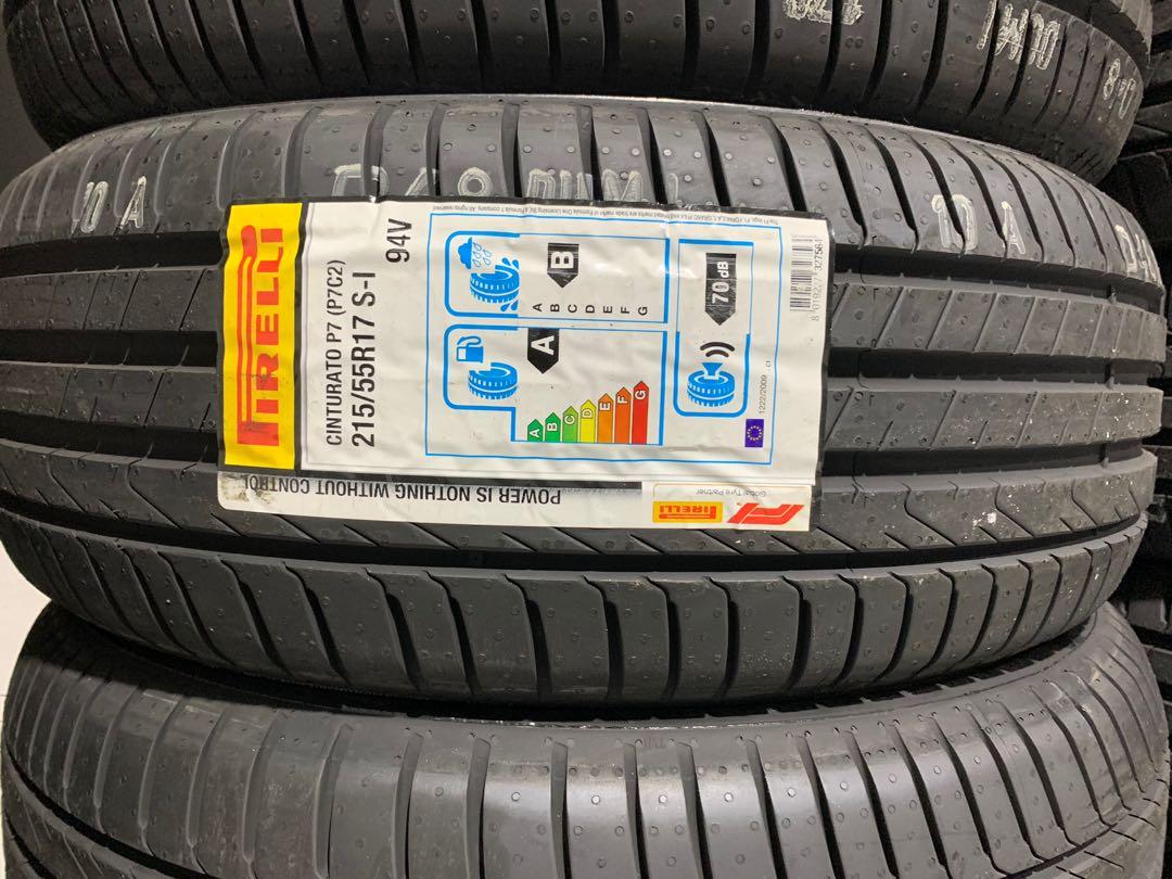 Pirelli Tyre New P7c2 Cinturato Seal Inside 215 55 17 Car Accessories Tyres Rims On Carousell