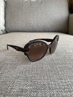 Prada Havana Cat Eye Sunglasses SPR28N