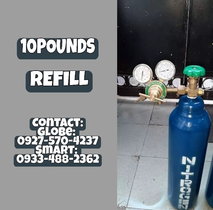 Refill 10pounds Nitrogen tank., Health & Nutrition, Medical Supplies