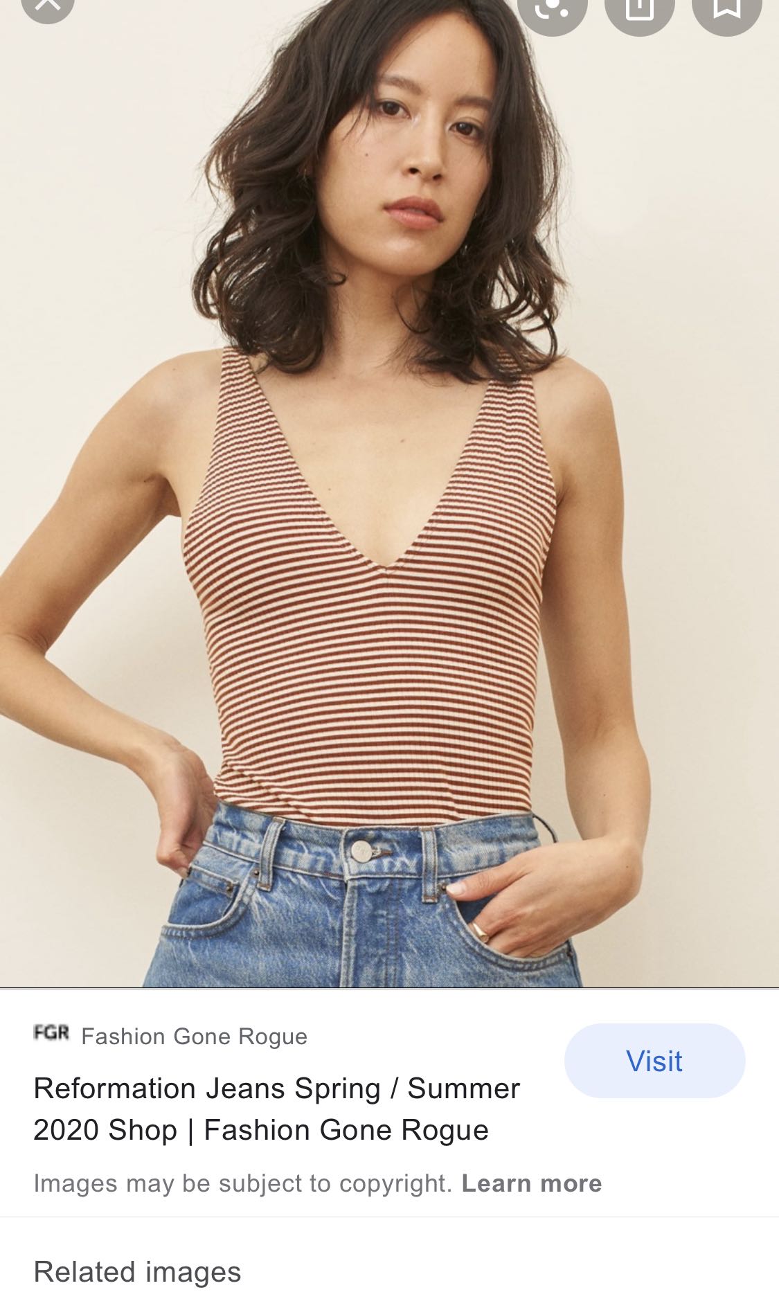 Reformation Maui Top Women S Fashion Tops Sleeveless On Carousell