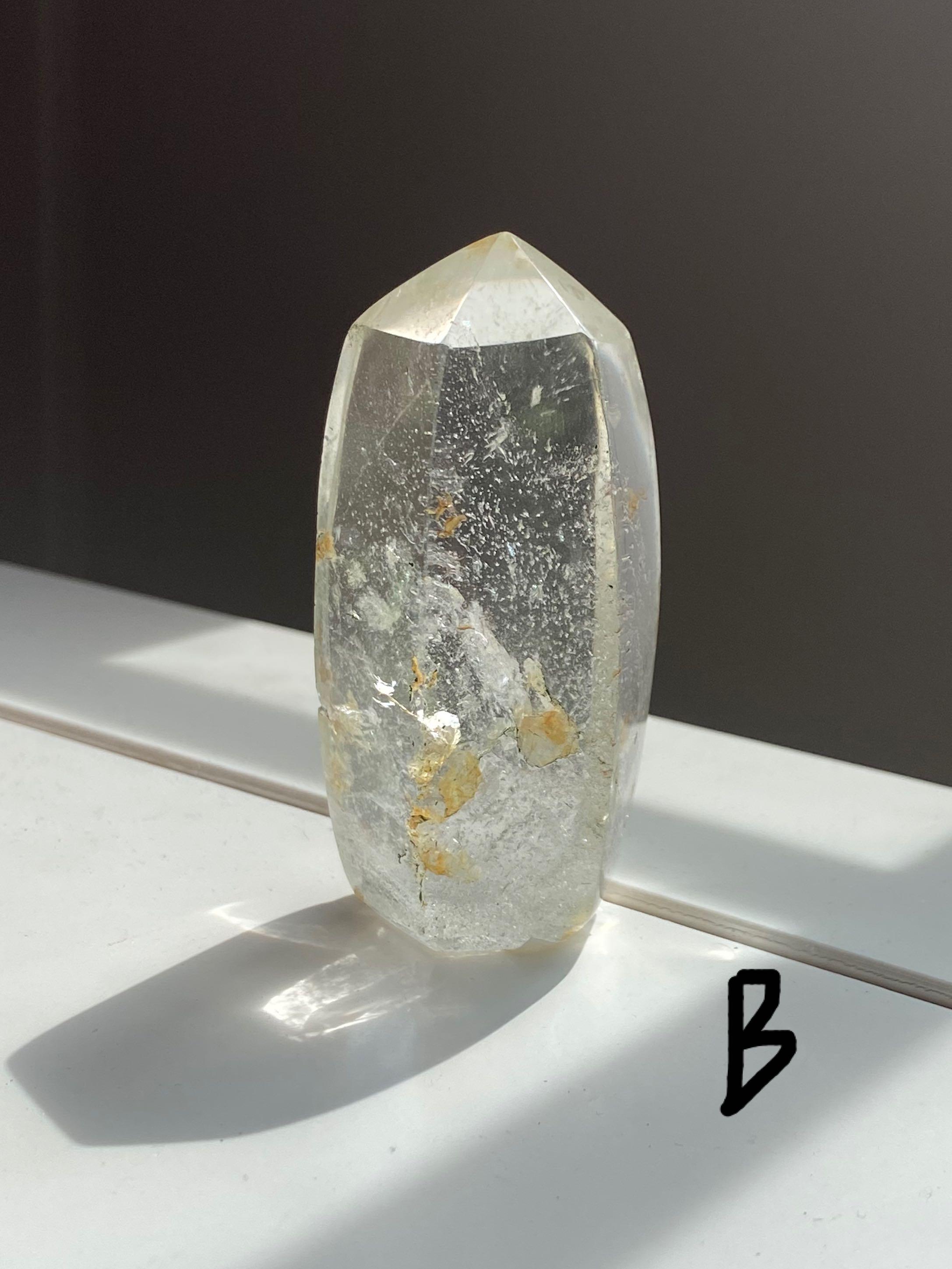 Quartz with green best sale inclusions