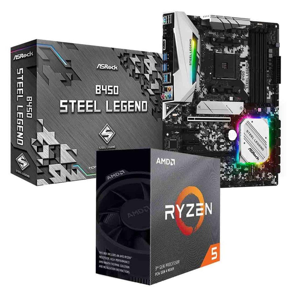 Asrock b450m steel legend ryzen 5 3600 shop
