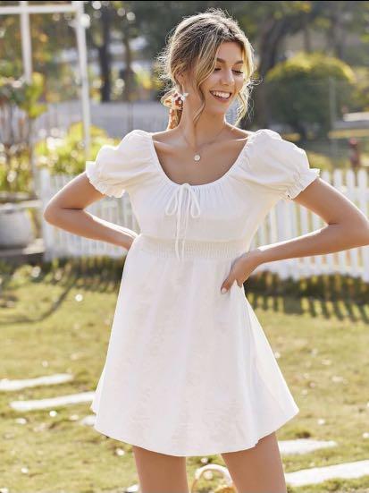 White top girly dress