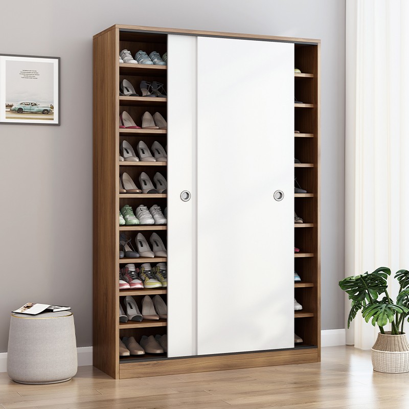 Shoe Cabinet Sliding Door Furniture, Tall Shoe Cabinet With Sliding Doors