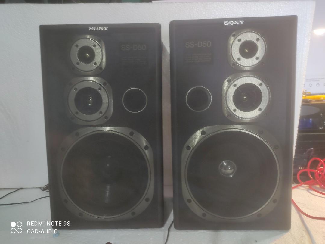 Sony SS D50 8 inch Woofer 3 Way Speaker System Audio Portable