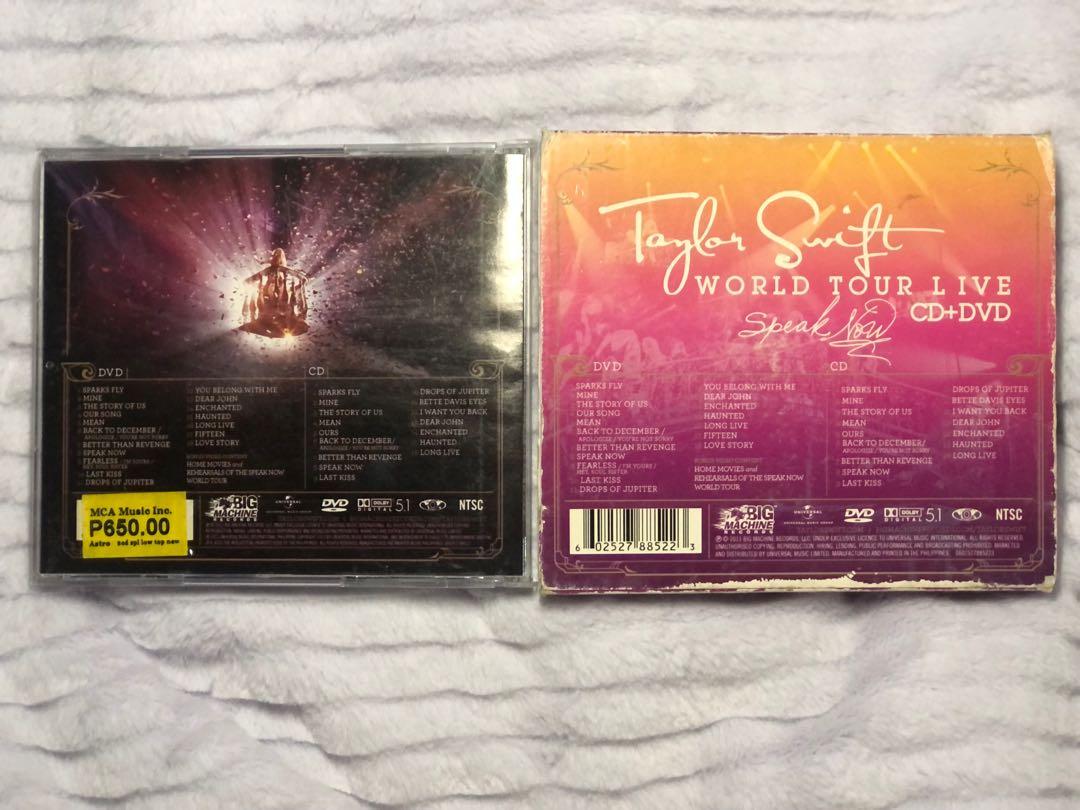 Taylor Swift - Speak Now World Tour Live CD + DVD, Hobbies & Toys, Music & Media, CDs & DVDs on Carousell Taylor Swift - Speak Now World Tour Live CD + DVD, Hobbies & Toys, Music & Media, CDs & DVDs on Carousell