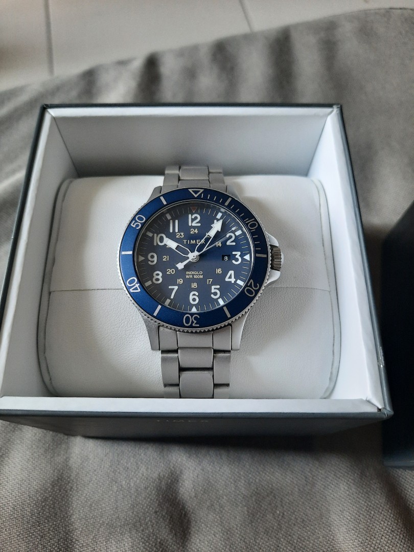 TIMEX TW2R46000 Allied Coastline Stainless Steel Men s Watch 43mm Quartz
