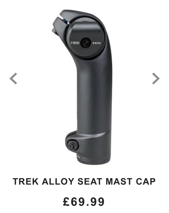 Trek seat mast cap 135mm Clearance