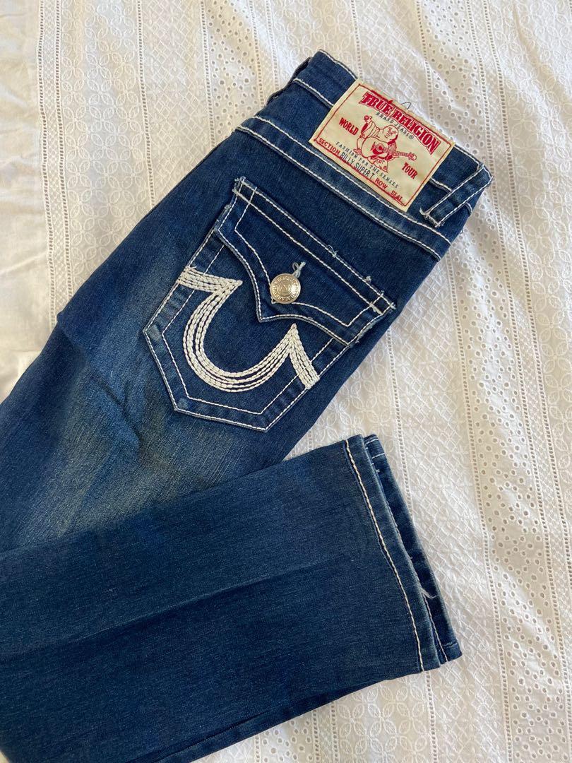 true religion y2k denim low rise jeans 