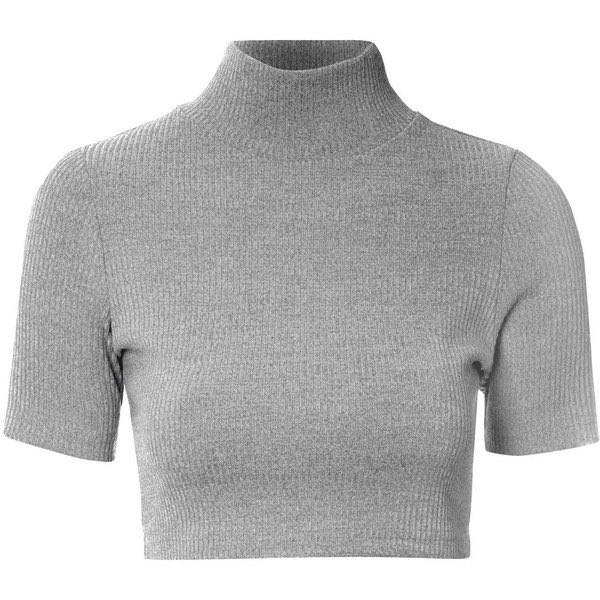 Turtle Neck Crop Top, Women's Fashion, Tops, Shirts on Carousell