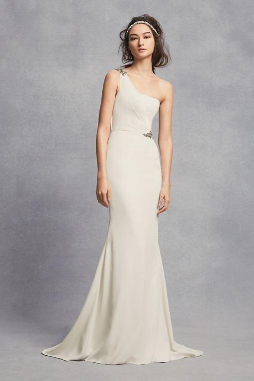 Vera wang one shoulder bridesmaid dress deals