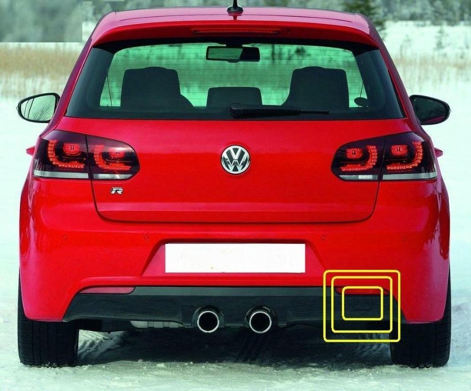 VW GOLF 6 R20 REAR BUMPER TOW HOOK COVER CAP 5K6 807 441 F, Auto  Accessories on Carousell