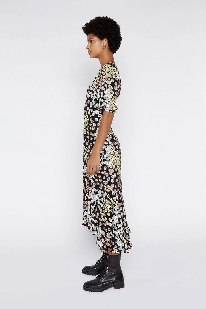 Warehouse daisy outlet print dress