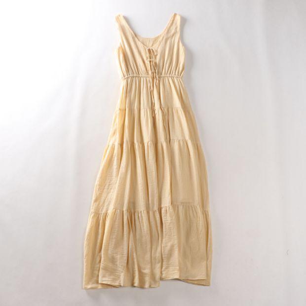 Who S Who Chico Sleeveless Tiered Skirt One Piece Women S Fashion Dresses Sets Dresses On Carousell