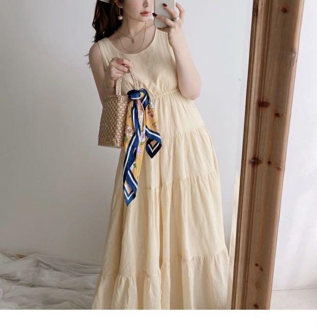 Who S Who Chico Sleeveless Tiered Dress One Piece Women S Fashion Dresses Sets Dresses On Carousell