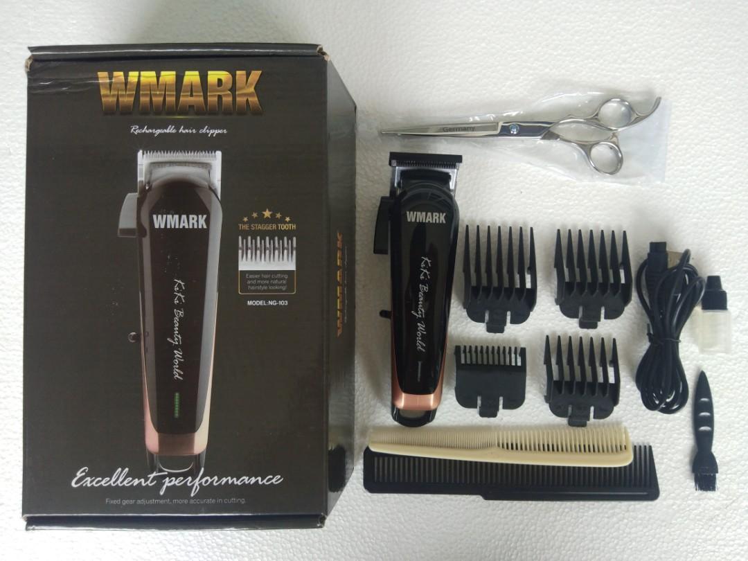 WMARK CLIPPER & SCISSOR (Category: Men's Grooming) located in Pinamalayan. Submitted by acedanielmagallanes (Listing ID 1092857446, Image 2). Description: Forsale: Wmark Hair Clipper with Size 7 Scissor 2 type comb this item is for personal use only pass as brandnew slightly used feel free to inquire! thankyou!.