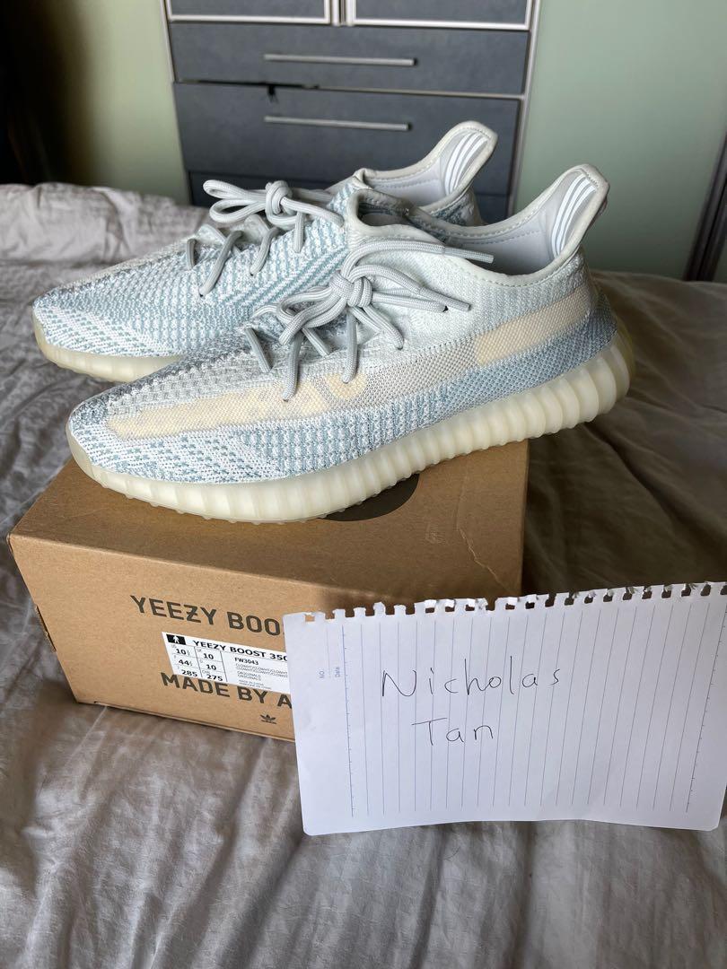 yeezy cloud white yellowing