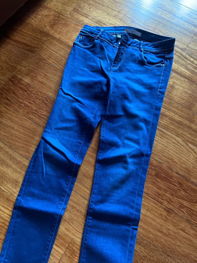 Zara Jeans size 36 long pants, Fesyen 