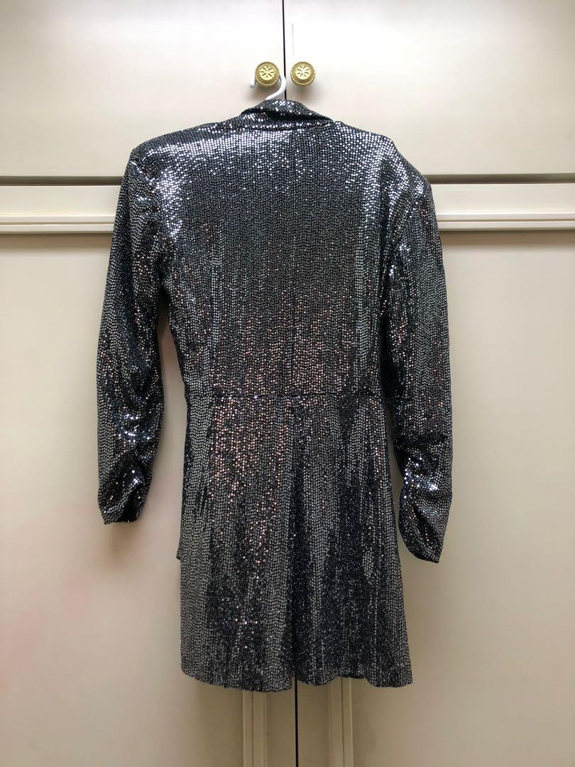 Zara outlet sequin romper