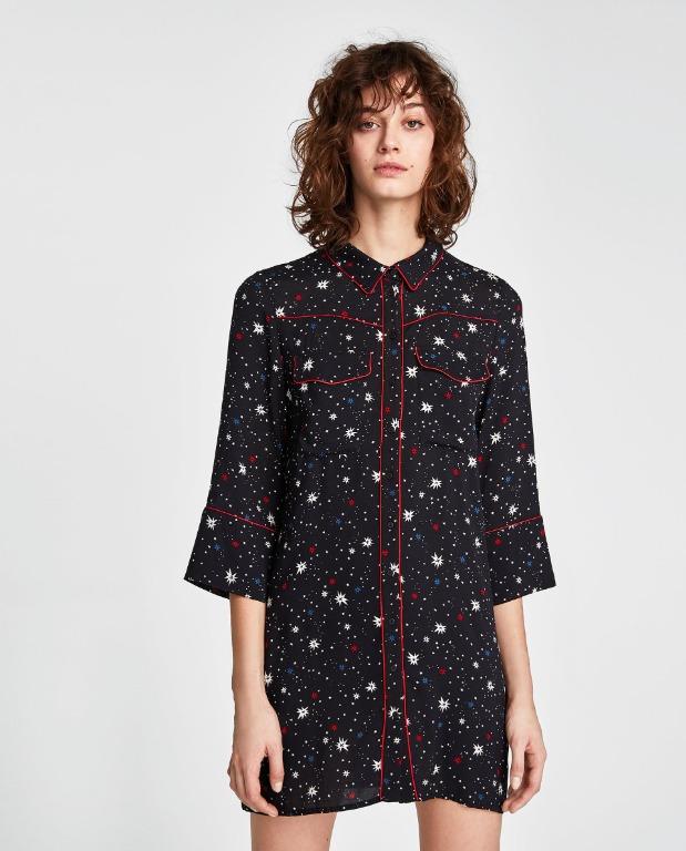 Star print dress zara Clearance