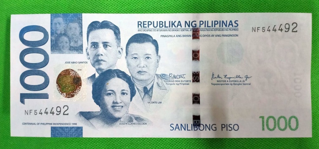1000 peso banknotes error faded unc hobbies toys memorabilia collectibles currency on carousell