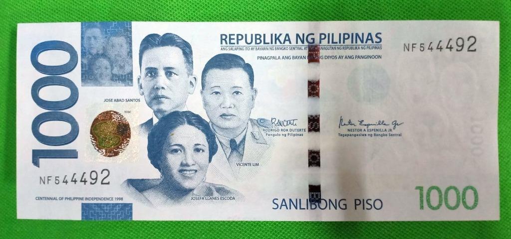 1000 Peso Banknotes Error Faded Unc Hobbies Toys Memorabilia Collectibles Currency On Carousell
