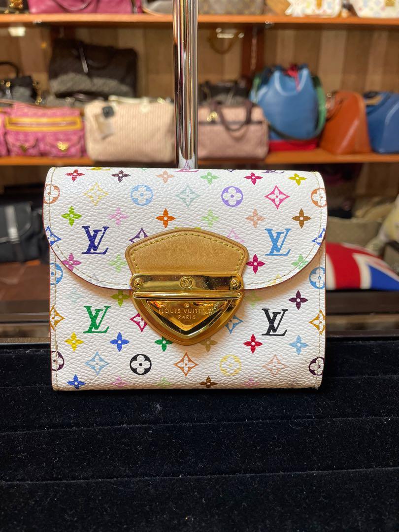 Louis Vuitton Vintage White Multicolor Joey Canvas Wallet, Best Price and  Reviews