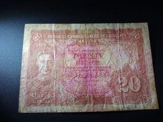 20¢ (1.7.1941) Malaya (King George VI)