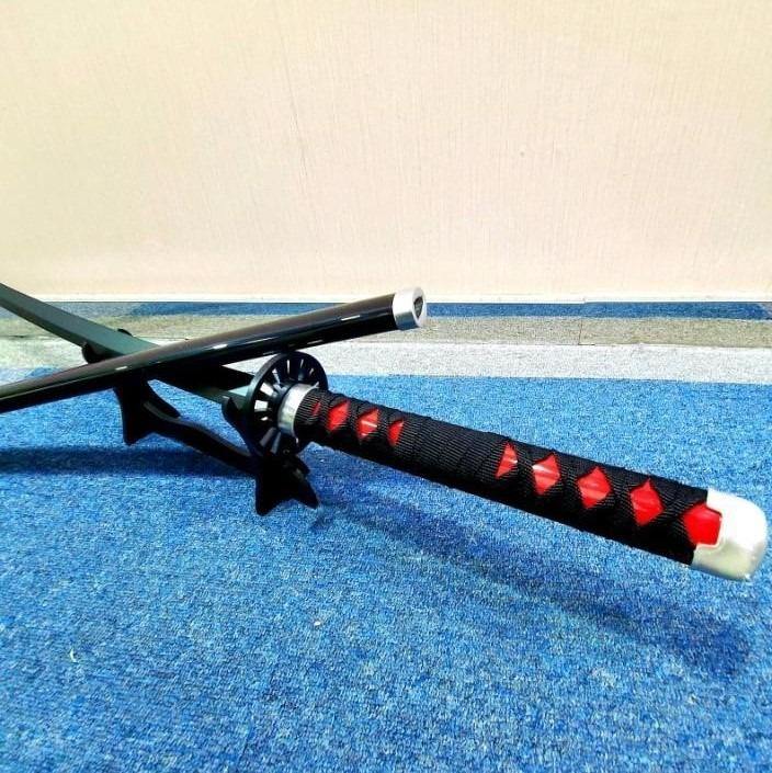 竈門炭治郎二代木 竹模型cosplay 同人誌作品1 1 長105cm 仿日輪刀kamado Tanjirou かまどたんじろう鬼滅之刃獨特的黑色 日輪刀刀鍔為黑色日輪 玩具 遊戲類 玩具 Carousell