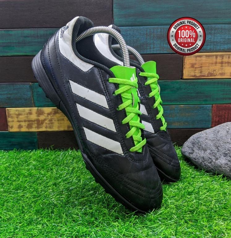 Adidas Men s Goletto VI TF Futsal Shoe BB0585 Black Green Men EUR 41.5