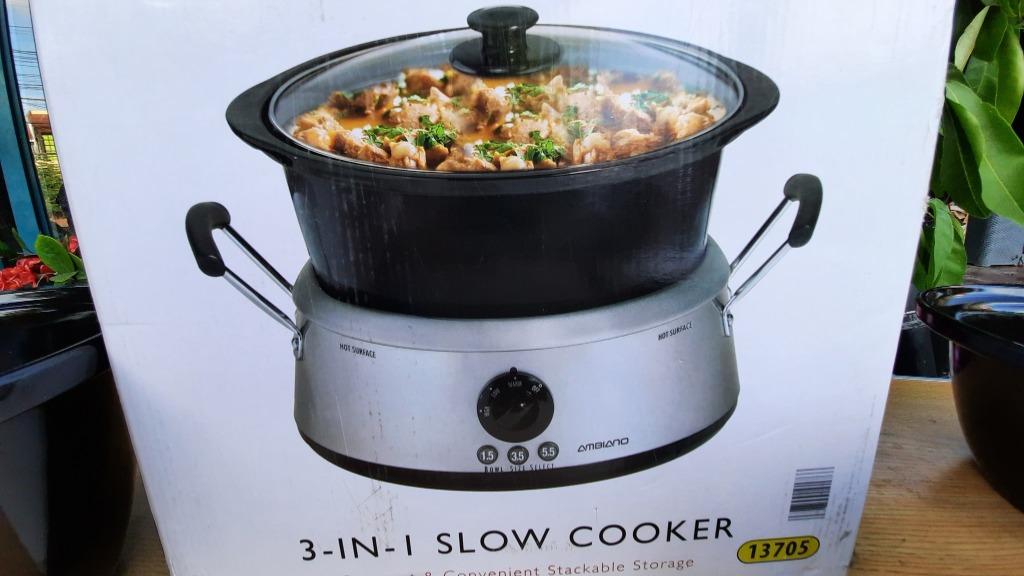 Ambiano Slow Cooker 3 in 1, TV & Home Appliances, Kitchen Appliances