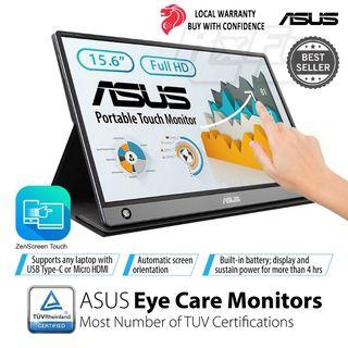 Asus Zenscreen MB16AMT 15.6" Full HD Portable Monitor Display Touch Screen IPS Built-in Battery and Speakers USB Type-C Micro HDMI Switch apple ipad dex samsung