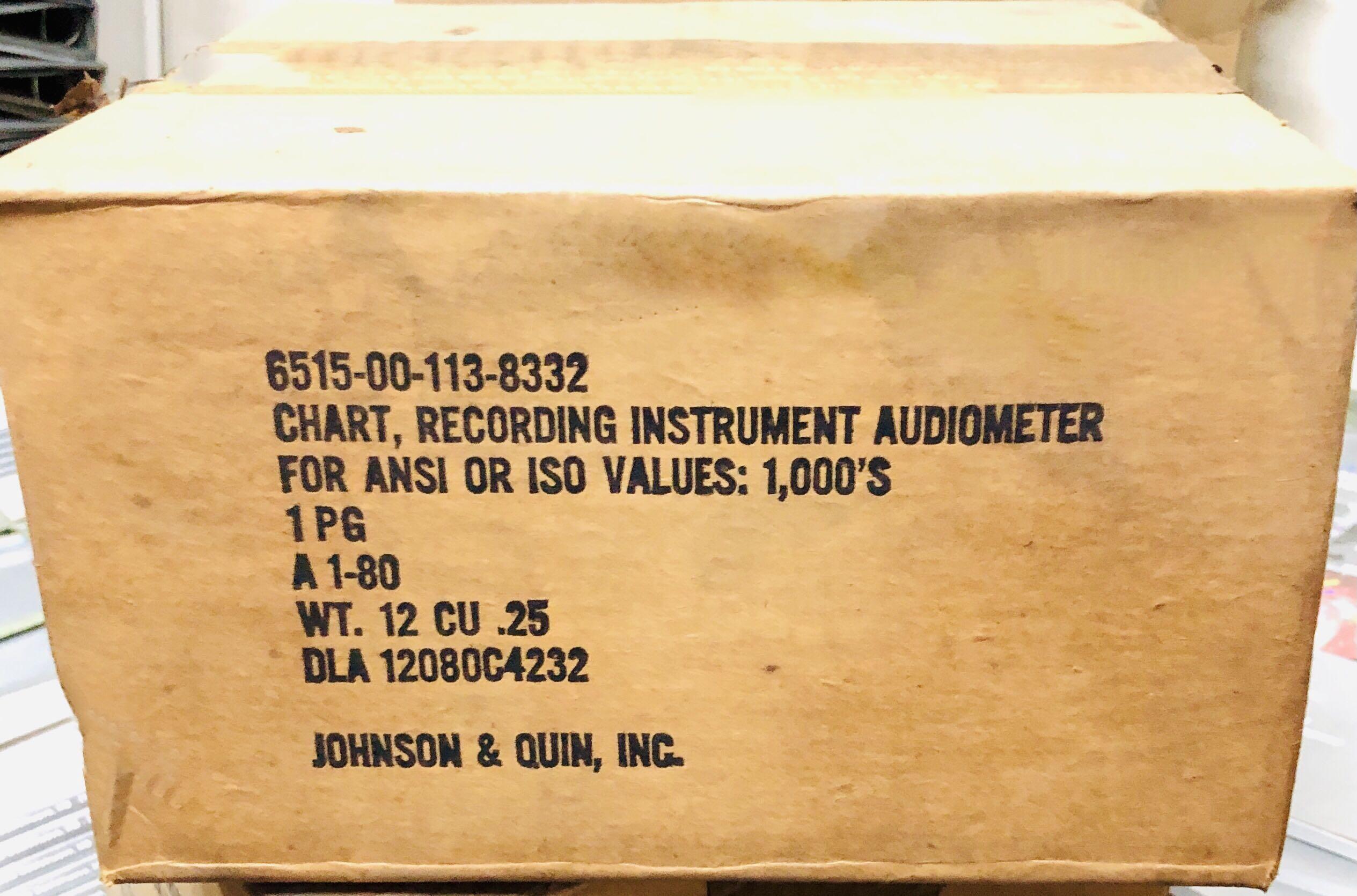 AUDIOMETER RECORDING CHART US. mfr (Category: Medical Supplies & Tools) located in Quezon City. Submitted by ferdie9 (Listing ID 1093142087, Image 1). Description: BOX containing 1,000’s Audiometer Recording Chart USA mfr. Used by EENT & Hearing Aid services..