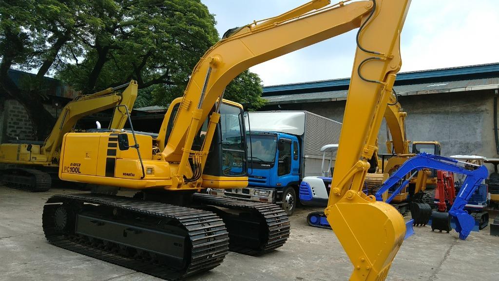 backhoe long arm PC100L6 japan surplus, Special Vehicles, Heavy