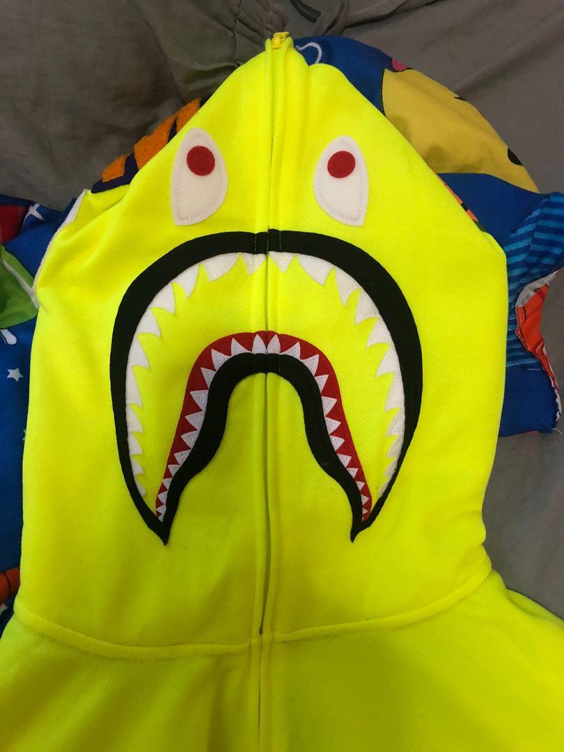 Lime green cheap bape hoodie