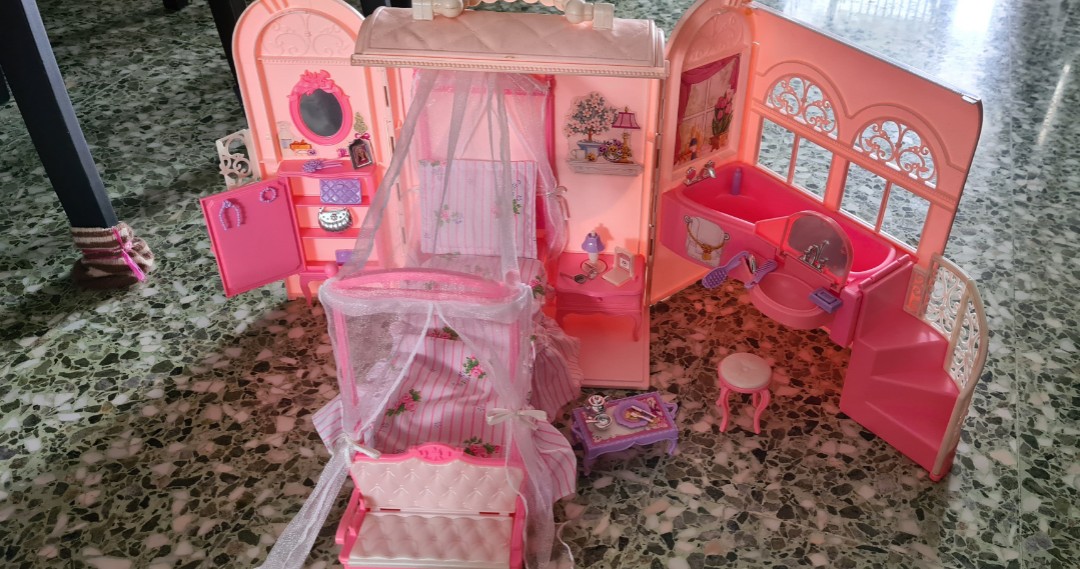 Barbie Doll House Dreamtime Bed Bath Set Mattel Hobbies Toys
