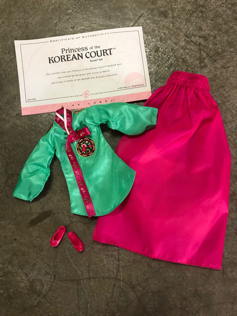 Princess of the korean court barbie doll outlet