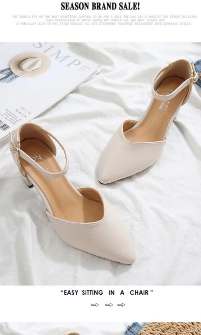 Cream white heels Clearance