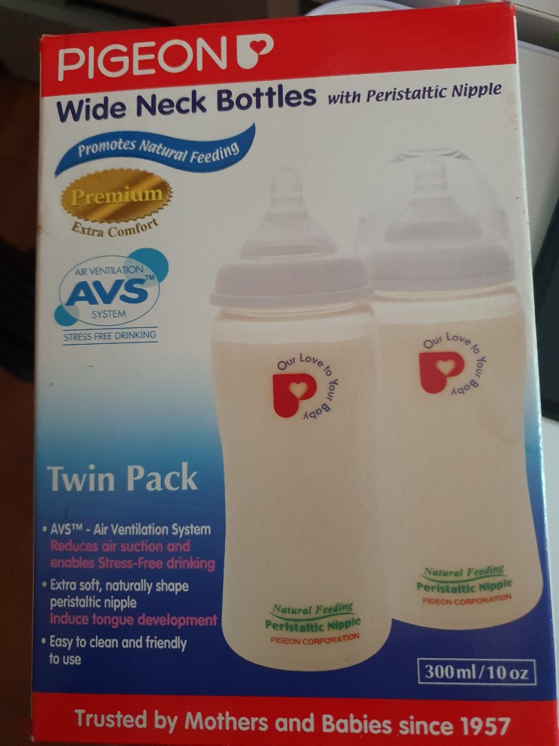 BNIB Pigeon wide neck bottles, Babies & Kids, Nursing & Feeding