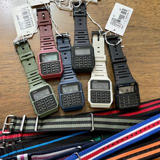 Casio calculator hotsell watch nato strap