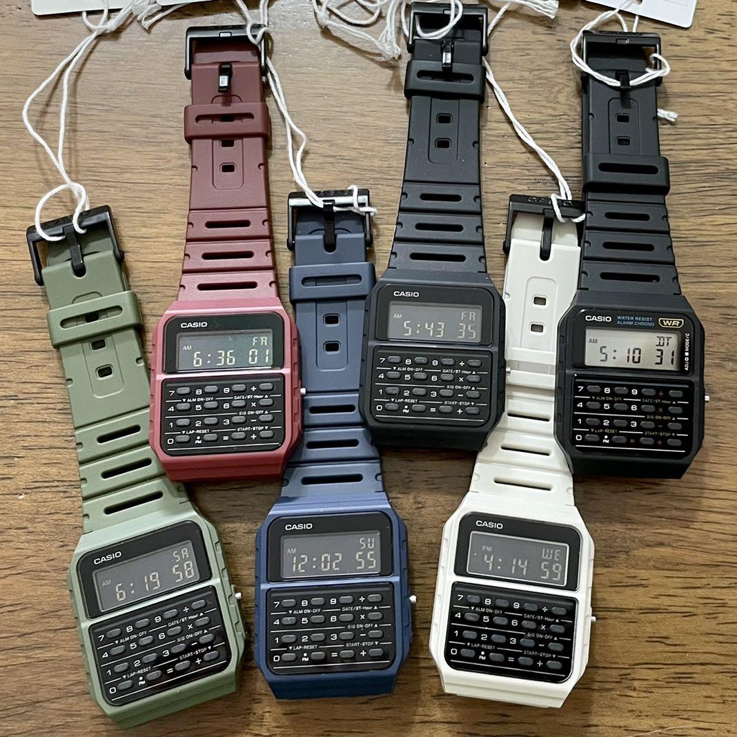 Casio Retro Databank Calculator Watch Unisex CA 53WF CA 53W Optional Top Up for 20mm Nylon NATO ZULU Nylon Replacement Straps Vintage