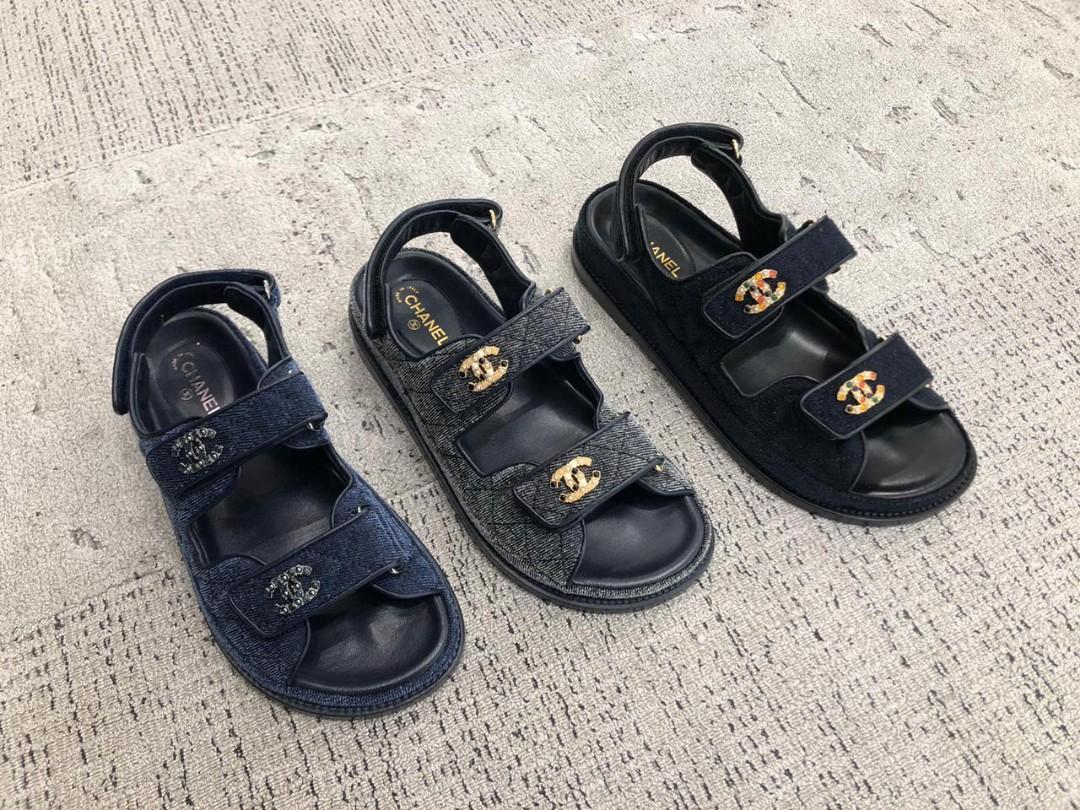 Chanel dad sandals harga Clearance