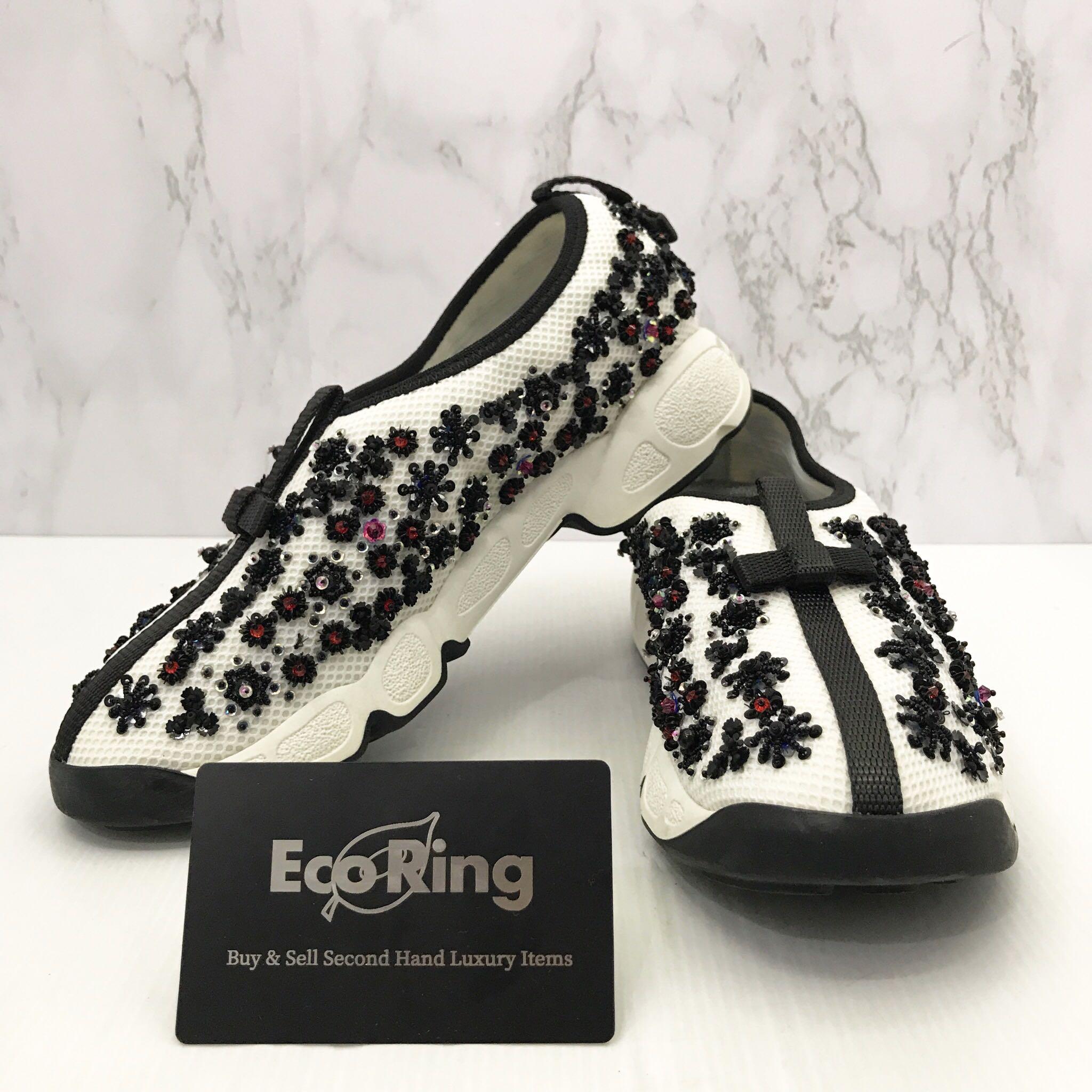 CHRISTIAN DIOR WHITE BEADED SHOES 217011072