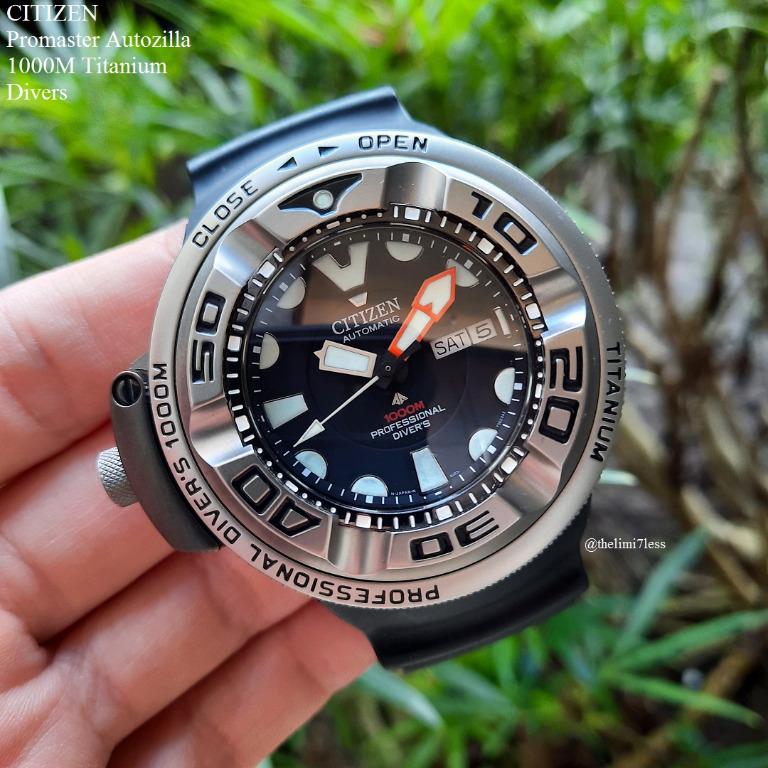 Citizen Promaster Autozilla 1000M Titanium Divers Watch not Seiko
