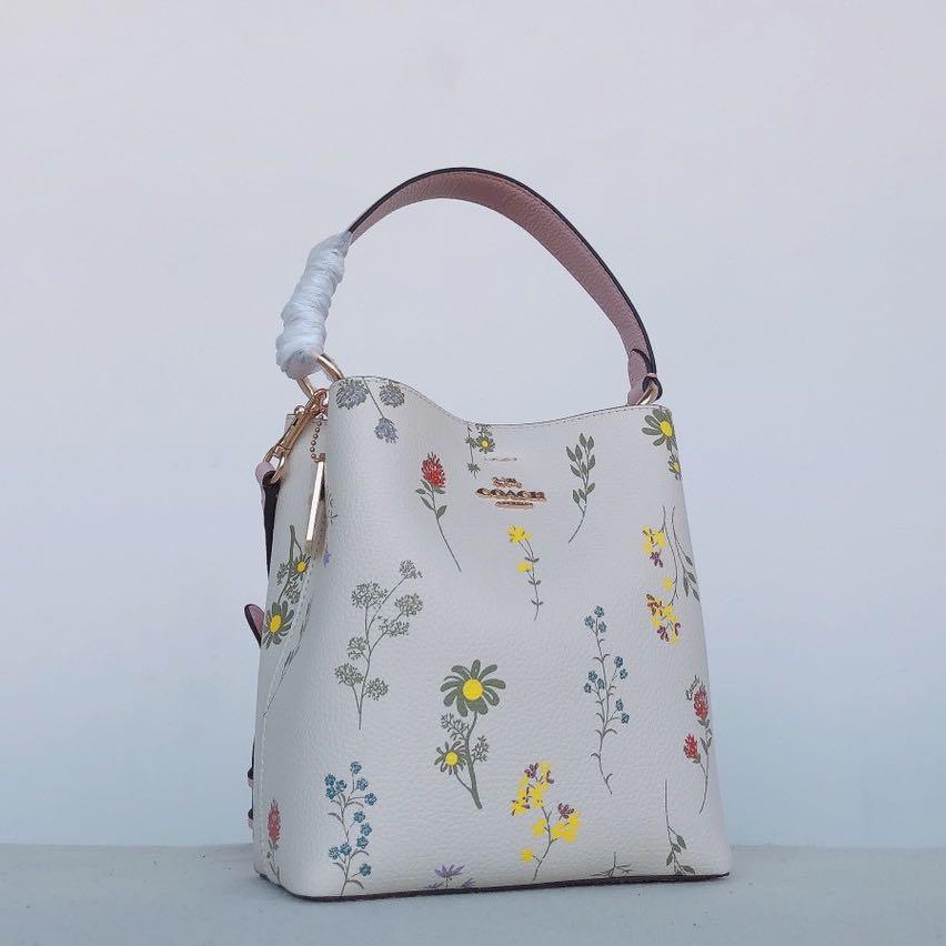 Coach Small Town Bucket Bag With Floral Print