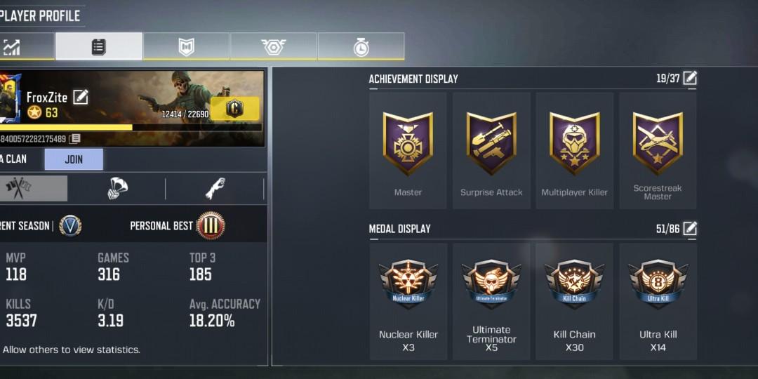 CODM ACCOUNT (GARENA BIND), Video Gaming, Video Games, Others on Carousell