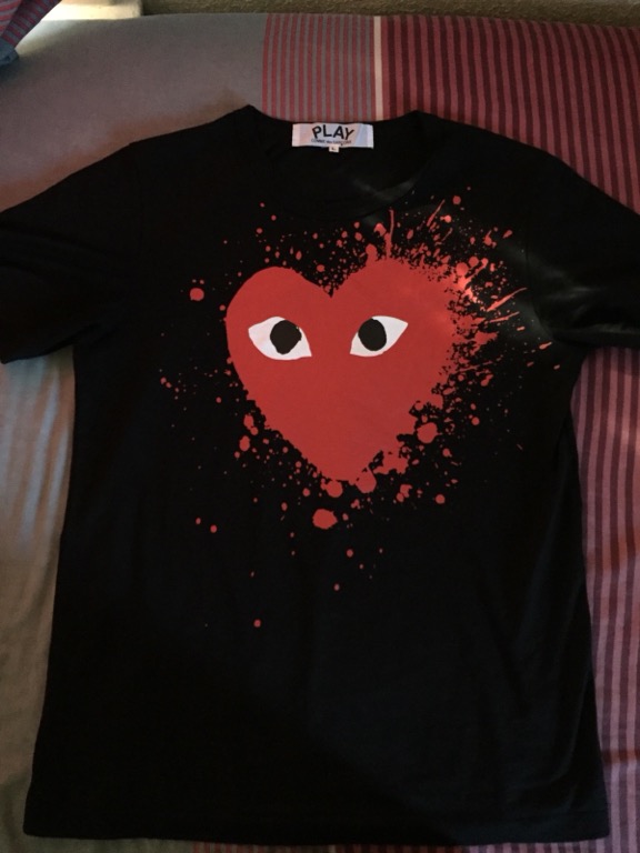 Cdg splatter tee 2025