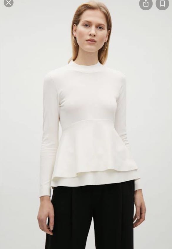 Cos peplum top store